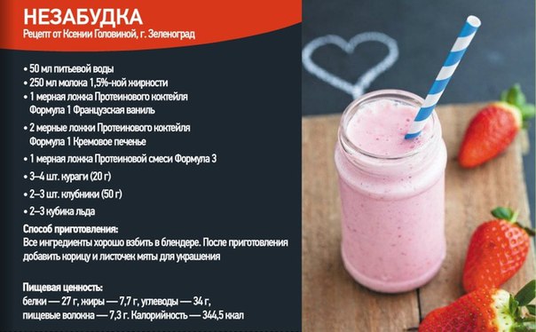 Протеиновые коктейли из продуктов в домашних условиях